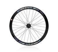 Roue arrière de vélo à pignon Fixe 700C, axe Solide de 120mm avec Roue Libre 17T, 2 roulements scellés, Jante en Aluminium 40/60mm, Roues de Course à Vitesse Unique pour vélo de Piste