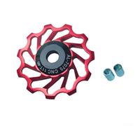 Roue arrière de vélo de montagne en alliage d'aluminium avec chaîne de transmission (11T rouge)