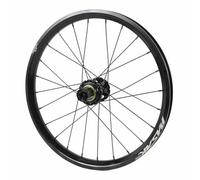 Roue Arrière De Vélo Pliant 20 Pouces Roues De Frein À Disque Axe Traversant 142×12mm Jantes À Double Paroi en Alliage D'aluminium 24 Trous Cassette 8-12 Vitesses, HG(Black)