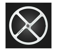 Roue arrière de vélos à pignon Fixe 700C 4 Rayons axe Solide de 120mm avec pignons à pignon Fixe 17T, Jantes de vélo intégrées en magnésium Frein en V Roues de vélo de Piste