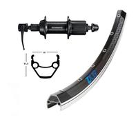 Winora Exal Zx 19 Qr Ty500 26´´ Rear Wheel Argenté 10 x 135 mm