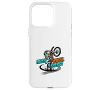 Roue arrière Energy Dirt Bike Rider Action Graphic Coque pour iPhone 15 Pro Max