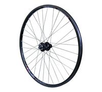 Roue arrière moyeu 6 trous cassette jante rayons double paroi avec oeuillets Velox M640 Disc Shimano Disc M745 11-10-9V. Tubeless Ready 21C 32 Noir