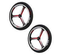 Roue Arrière pour Fauteuil Roulant de Sport de 24 Pouces, Pneu Pneumatique 24x1,75, Moyeu En Alliage de Magnésium, Roulement : 12,7 mm