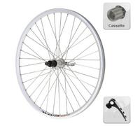 Roue arrière vélo 26 pouces pour cassette 7-8-9 vitesses ( Argent / 26" (0-19mm) )