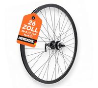 Roue arrière VTT 26 ", frein à disque à 6 trous, QR 9/10 × 135, Shimano HG 8-11 vitesses, jante et moyeu en aluminium 26", 36 rayons, noir LOEVELOSI