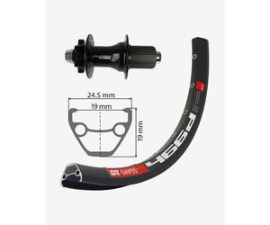 Roue arrière XLC DT-Swiss 466D 29' Disc IS 6-bolt Essieu traversant 142 mm