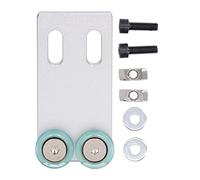 Roue auxiliaire à plaque étroite, accessoire de machine à plaquer, roue d'alimentation en aluminium PU durable de haute précision pour machines à sceller avec fentes pour cartes, (2)