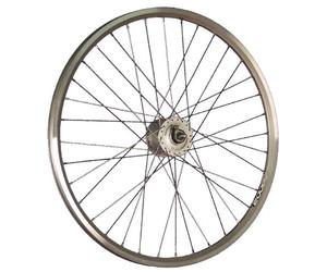 Roue Avant 26 Pouces ZAC2000 Double paroi avec moyeu Dynamo Shimano DH-C3000 argenté
