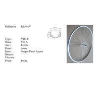 Roue avant 550 double paroi frein à patin