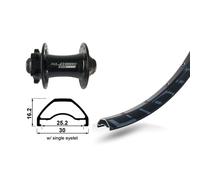 Roue avant 6 vis XLC TA-15 Rodi Ready 25 D.32T.100 V6.5 A/Oe. Noir