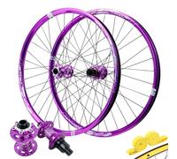 Roue Avant/arrière de vélo avec Frein à Disque, axe traversant, 26/27,5/29 Pouces, Roues VTT en Alliage d'aluminium, 2 roulements, 4 for Cassette 8-12 Vitesses(Front Rear Wheels,26inch)