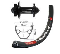 Xlc Dt Swiss 466d Evo 27.5´´ 6b Disc Mtb Front Wheel Noir 9 x 100 mm Black
