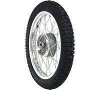 Roue avant complète 1,5 x 16 po en alliage + rayons en acier inoxydable + pneu HEIDENAU K46