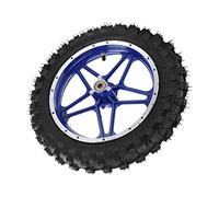 Roue Avant De Mini-vélo De 2,5 à 10 Pouces, Ensemble De Roue Avant, Pneu De Roue De Frein à Disque Avant, Roue Avant Antidérapante pour Mini Vélo Tout-Terrain 47 CC 49 CC 2 Temps(Bleu)