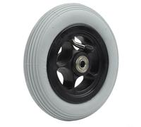 Roue avant de rechange de 15,2 cm pour fauteuil roulant électrique Ottobock, pneu gris et chambre à air, conduite silencieuse pour intérieur et extérieur (106,7 x 15,2 cm)
