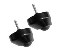 Roue avant de rechange pour aspirateur Narwal J1 J2 - Roulette de montage à 3 trous avec support - Roue en plastique de haute qualité - Restaure le mouvement fluide - Kit d'entretien rapide - Lot de 2