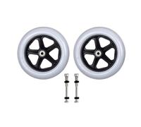 Roue avant de rechange universelle, pneu plein, accessoires for fauteuils roulants, résistante à l'usure, 6", 7", 8", lot 2(For grey,7 inches)