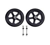 Roue avant de rechange universelle, pneu plein, accessoires for fauteuils roulants, résistante à l'usure, 6", 7", 8", lot 2(Black,7 inches)