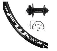 Roue avant de vélo à disque à 6 boulons 24x1.90 RODI 100X15MM VALVULA 8.5MM 507-