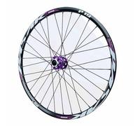 Roue Avant De Vélo De Montagne 24" 26" 27.5" 29" Paire De Roues De VTT 32 Trous, Frein À Disque À 6 Boulons, 9x100mm À Dégagement Rapide, Valve Schrader(Purple,24")