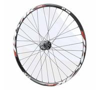 Roue Avant De Vélo De Montagne 24" 26" 27.5" 29" Paire De Roues De VTT 32 Trous, Frein À Disque À 6 Boulons, 9x100mm À Dégagement Rapide, Valve Schrader(Black Red,27.5")