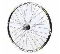 Roue Avant De Vélo De Montagne 24" 26" 27.5" 29" Paire De Roues De VTT 32 Trous, Frein À Disque À 6 Boulons, 9x100mm À Dégagement Rapide, Valve Schrader(Black Green,24")