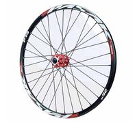 Roue Avant De Vélo De Montagne 24" 26" 27.5" 29" Paire De Roues De VTT 32 Trous, Frein À Disque À 6 Boulons, 9x100mm À Dégagement Rapide, Valve Schrader(Rot,24")