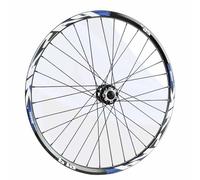 Roue Avant De Vélo De Montagne 24" 26" 27.5" 29" Paire De Roues De VTT 32 Trous, Frein À Disque À 6 Boulons, 9x100mm À Dégagement Rapide, Valve Schrader(Black Blue,24")