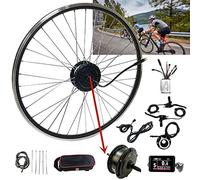Roue Avant de vélo électrique adapté pour de Route 20 24 26 27.5 28 29 Pouces 700C arrière 24V 36V 48V 250W 350W 500W Ensembles de Moteurs rotatifs à entraînement arrière, 3