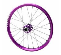 Roue Avant De Vélo Pliant 20 Pouces Frein À Disque 712g Roues À Axe Traversant 100×12/15mm, Jantes À Double Paroi 24 Trous, 2 Roulements Scellés, Pneus De 1.5-2.6 Pouces(Purple,F 15 * 100)