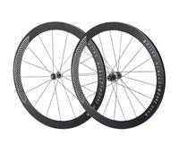 Roue Avant Et Arrière De Vélo De Route 700C Frein À C/V Jantes en Aluminium À Double Paroi 30/40/50mm 100/130mm QR, HG 7-12 Vitesses Cassette, Roulement Scellé(Silver Hub,30mm)
