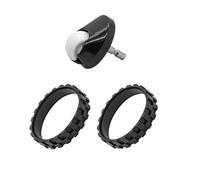 Roue avant et pneus de rechange les aspirateurs compatibles avec IRobot Roomba séries 500/600/700/800/900 (860, 870, 675, 880, 960, 980) - Pièces antidérapantes(3pcs)
