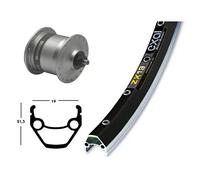 Exal Roue avant 28 x 1.75 avec moyeu dynamo Shimano