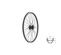 Roue avant Kellys Draft Dynamo V-Brake 26'' Noir
