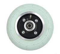 Roue avant pneumatique de 7 x 1 3/4, pour fauteuil roulant électrique et scooter, pneu gris avec jante en alliage noir ou rouge, convient aux essieux de 8 mm et 10 mm, pièce de rechange facile à