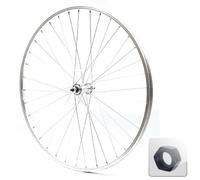 Roue avant pour vélo 28 pouces avec axe à écrous ( Argent / 28" (622-19mm) )