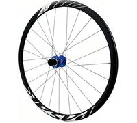 Roue avant pour vélo de route 700C, jante double paroi en alliage d'aluminium, frein à disque, roue arrière à blocage rapide, moyeu 24 trous pour cassette 8/9/10/11/12 vitesses Blue,Rear Wheel