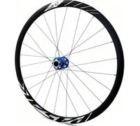 Roue avant pour vélo de route 700C, jante double paroi en alliage d'aluminium, frein à disque, roue arrière à blocage rapide, moyeu 24 trous pour cassette 8/9/10/11/12 vitesses Blue,Front Wheel