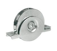 Roue avec Support Interieur Ø 100 - 1 Roulement a Bille - Gorge Rond Ø16 - IBFM - 392100P