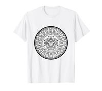 Roue aztèque sacrée, calendrier dieu soleil maya, symbole maya T-Shirt