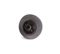Generique Roue Guitel Point M 700184 - Caoutchouc noir Ø200 mm Alésage 20 mm Charge 200 kg