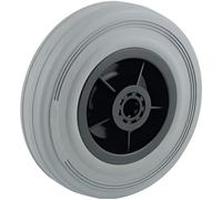 Roue caoutchouc non marquant - ROUES-ET-ROULETTES.COM - 100 x 30 - Gris - Charge 70 Kg
