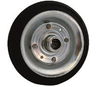 Roue caoutchoutée sans support 150x40 mm