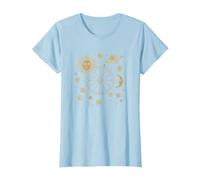 Roue céleste Soleil Lune Planète Étoile T-Shirt