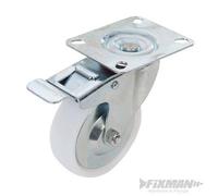 Roulette pivotante polypropylène à frein FIXMAN G