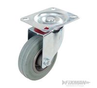 Roulette pivotante caoutchouc 100 mm 70 kg FIXMAN 443003