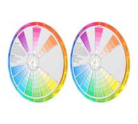 Roue Chromatique D’apprentissage du Mélange de Peinture 2 Pièces