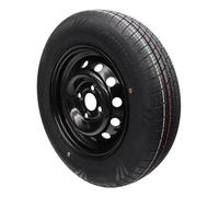 Roue complète 155/80R13 84N 100 x 4 Jantes de remorque noires 4Jx13 Pneus 4 trous 155 80 R 13