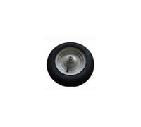 Roue complète 8" 350x8 TRIGANO avec moyeu intégré axe 12x124 mm, Gris, Caoutchouc, Compatible Remorque